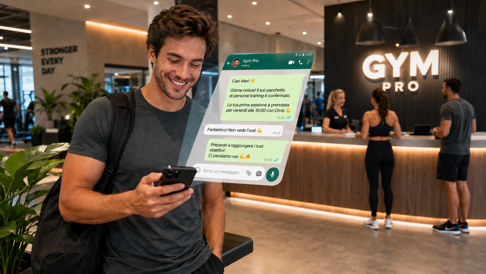 WhatsApp per palestre: rimani in contatto con i tuoi atleti